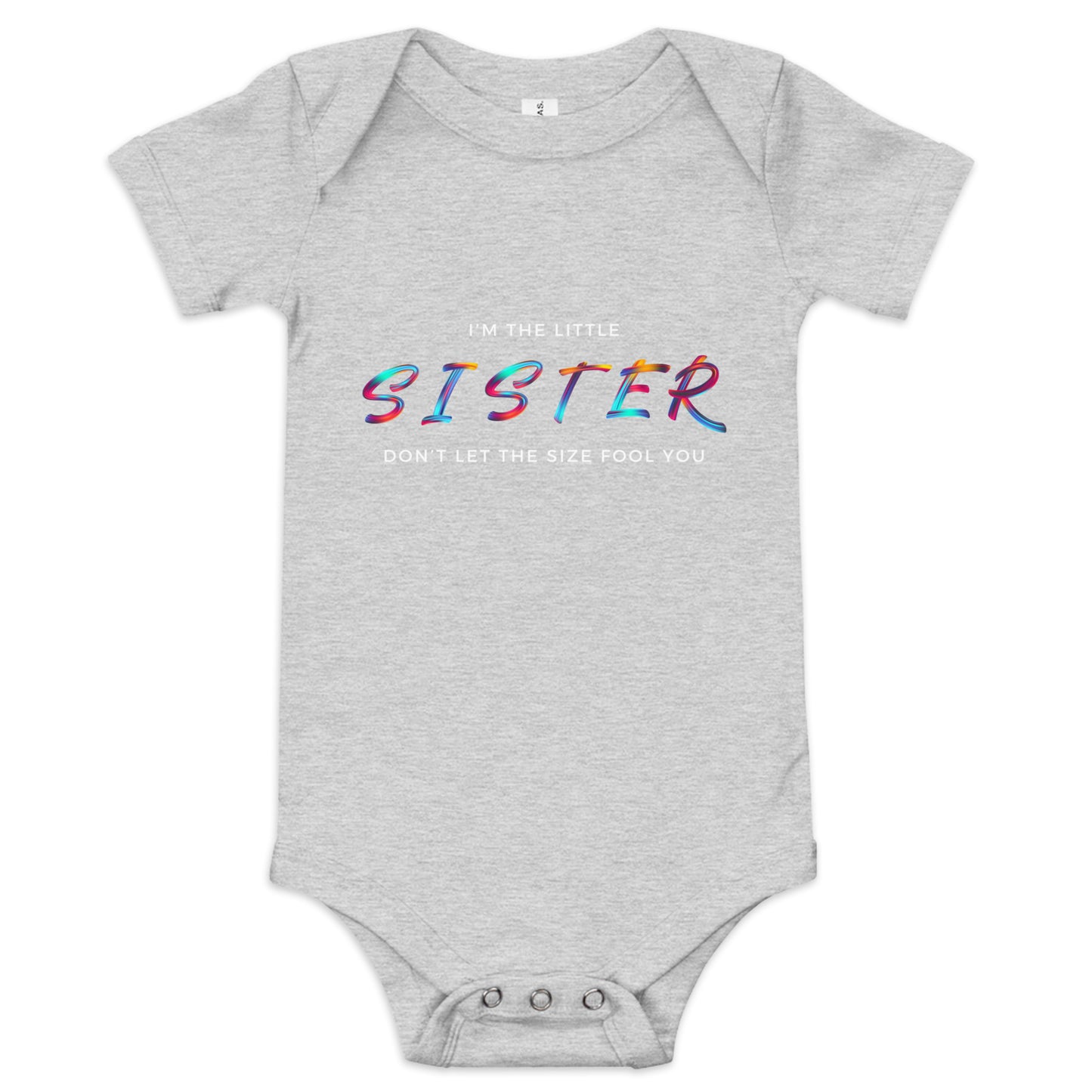 I'm the Little Sister Baby Short Sleeve One Piece