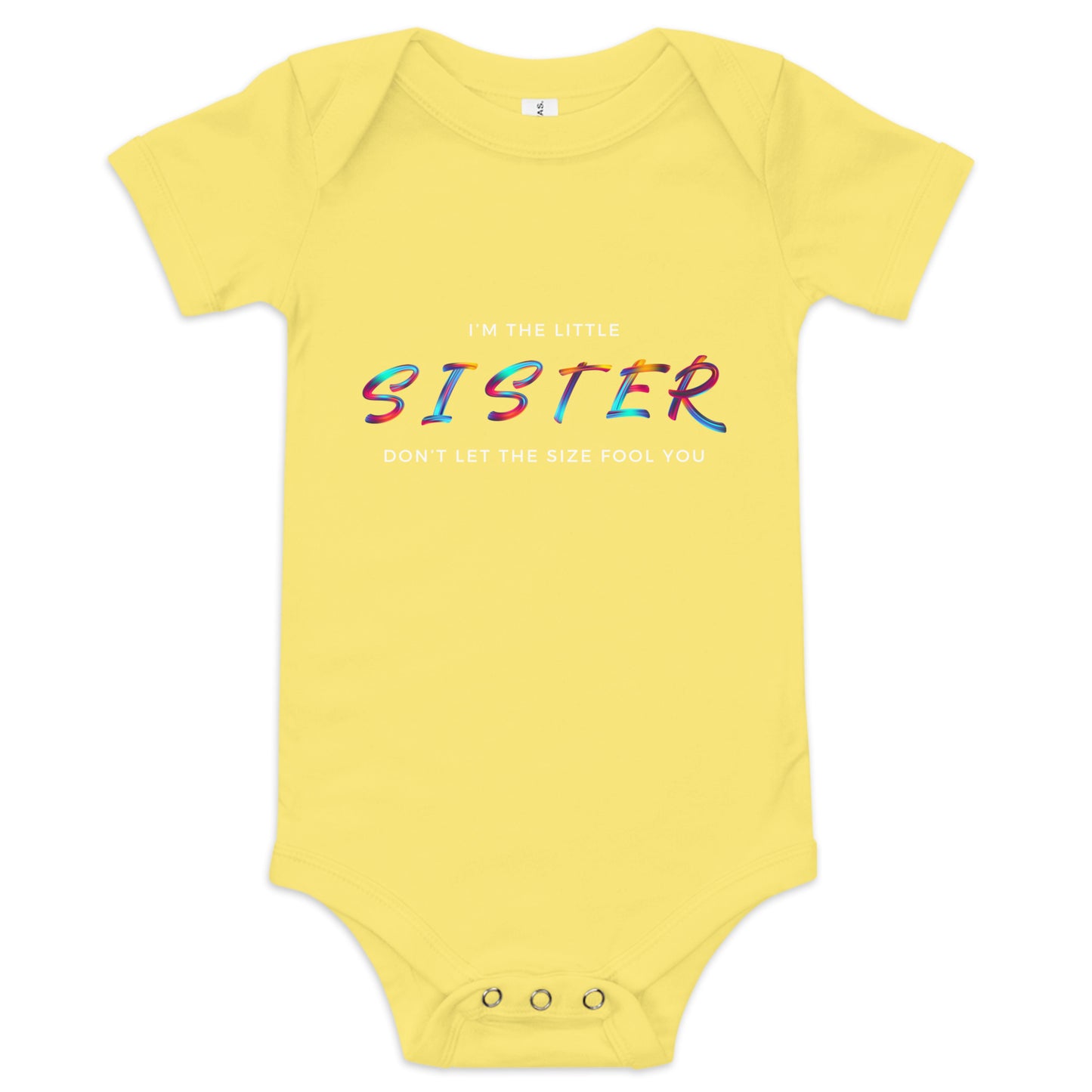 I'm the Little Sister Baby Short Sleeve One Piece