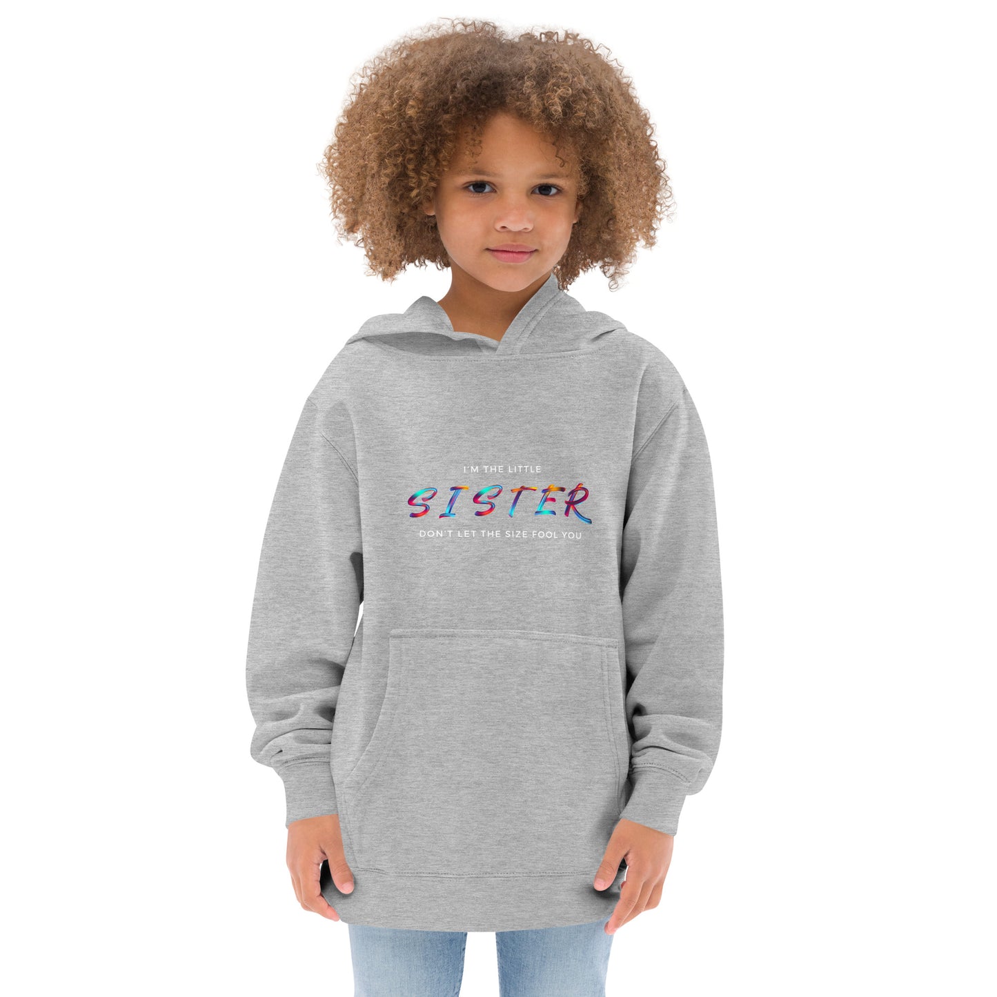 I'm the Little Sister Kids fleece hoodie