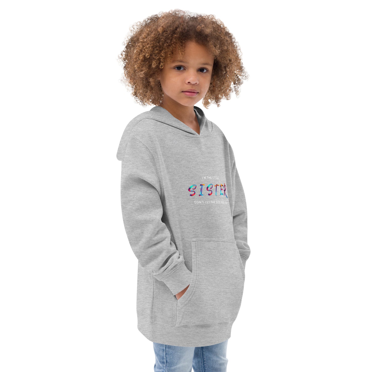 I'm the Little Sister Kids fleece hoodie