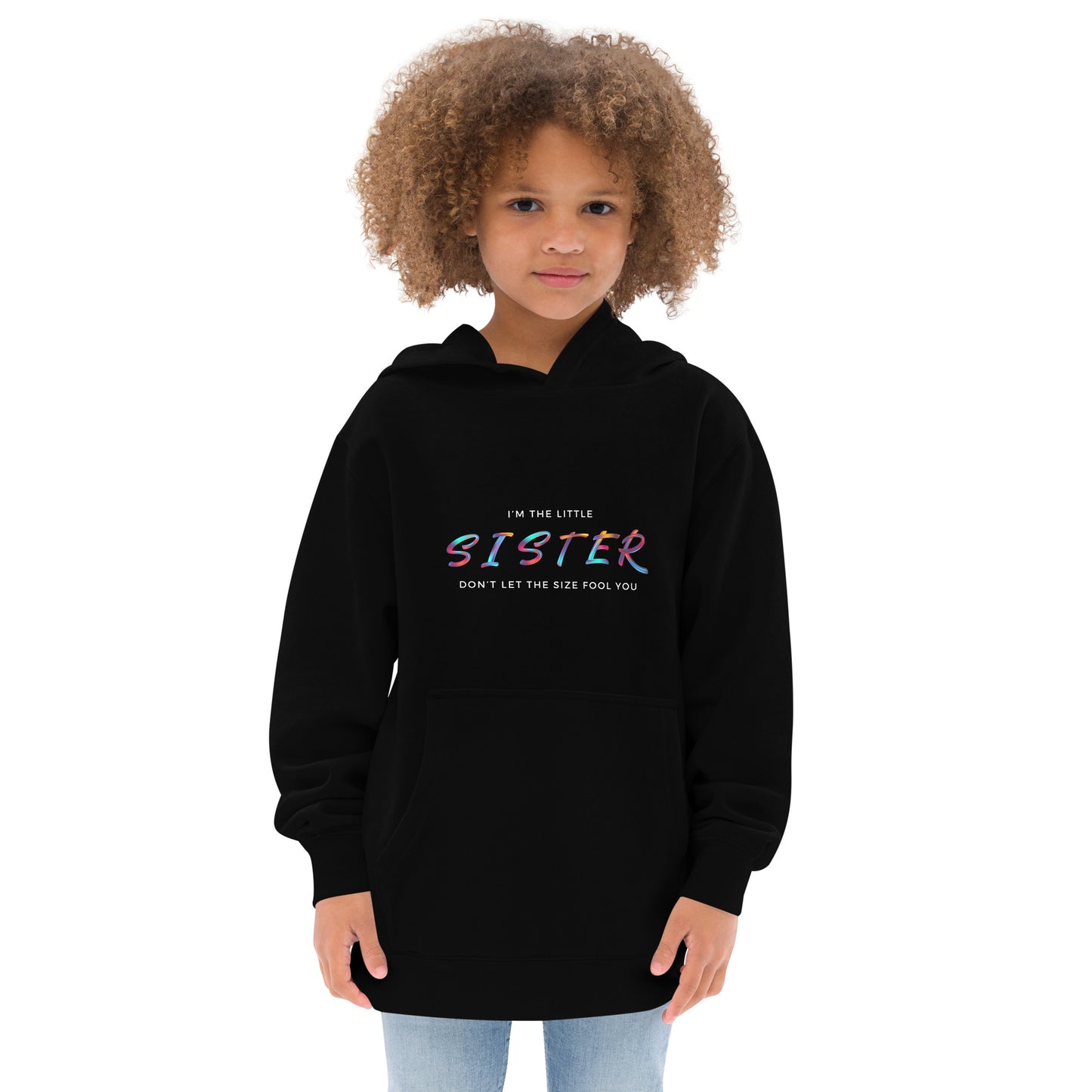 I'm the Little Sister Kids fleece hoodie