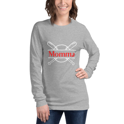 'Momma' Unisex Long Sleeve Baseball Tee